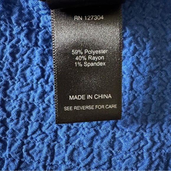 Ali Miles Crinkle Chopstick Button Sleeve Tunic Top - Picture 7 of 8